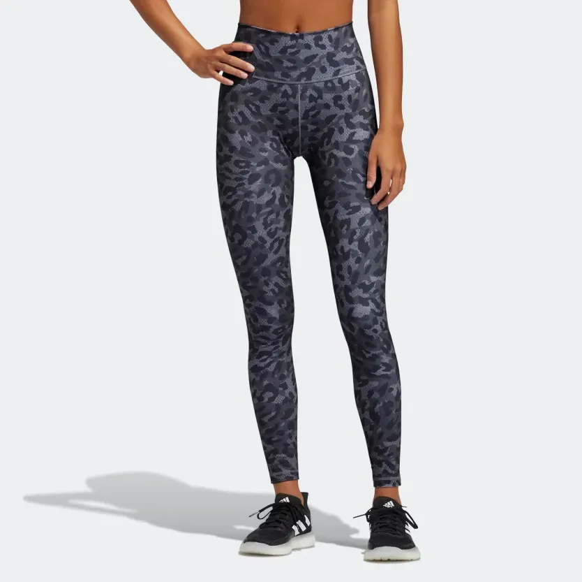 Adidas Believe This 2.0 Graphic Long Tights Grey Three Black GP7667