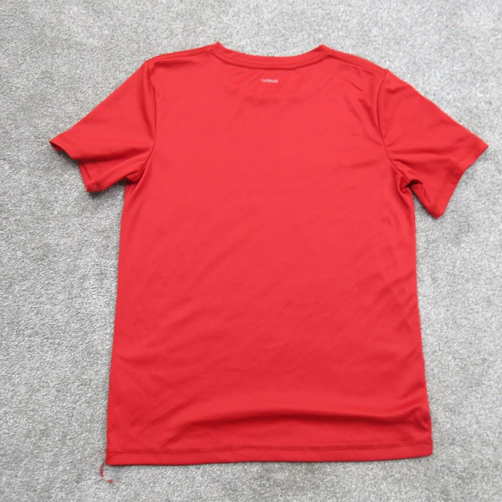 Adidas T-Shirt Youth Boys Medium M Red Round Neck Graphic Sports Logo T-Shirt