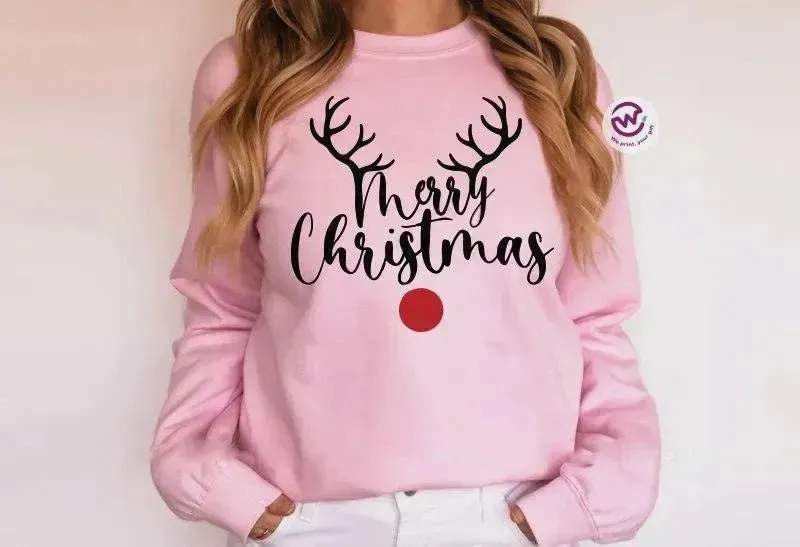 Adult Customized Hoodie - Christmas -Pink