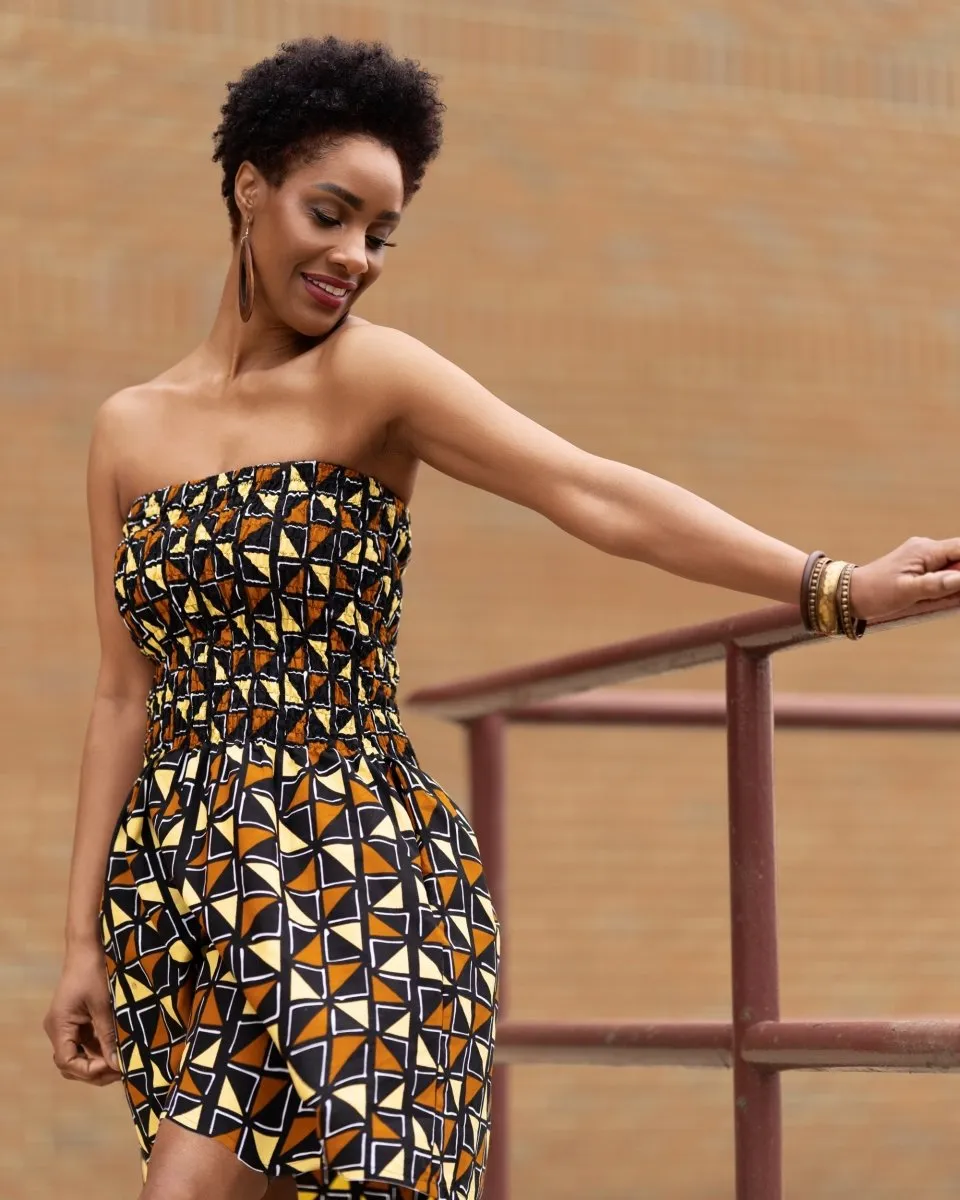 African Dress In Mud Cloth