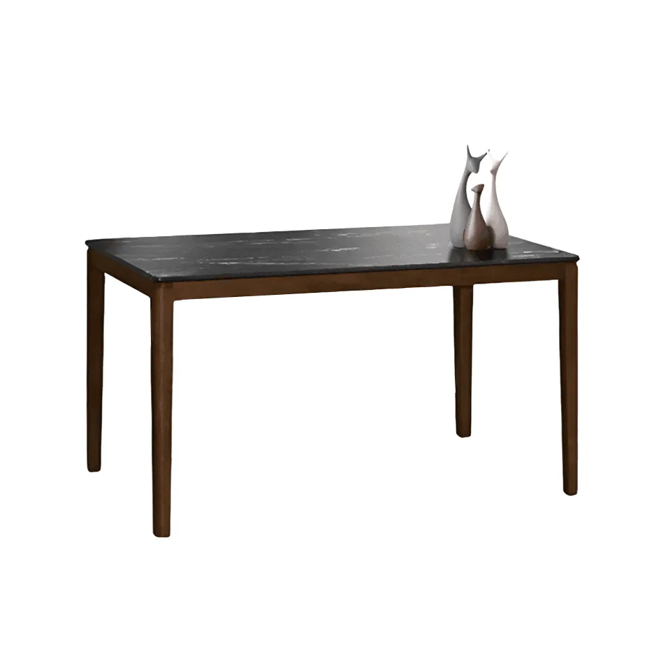 Alafia Wooden Dining Table with HPL Moulded Table Top (135cm)