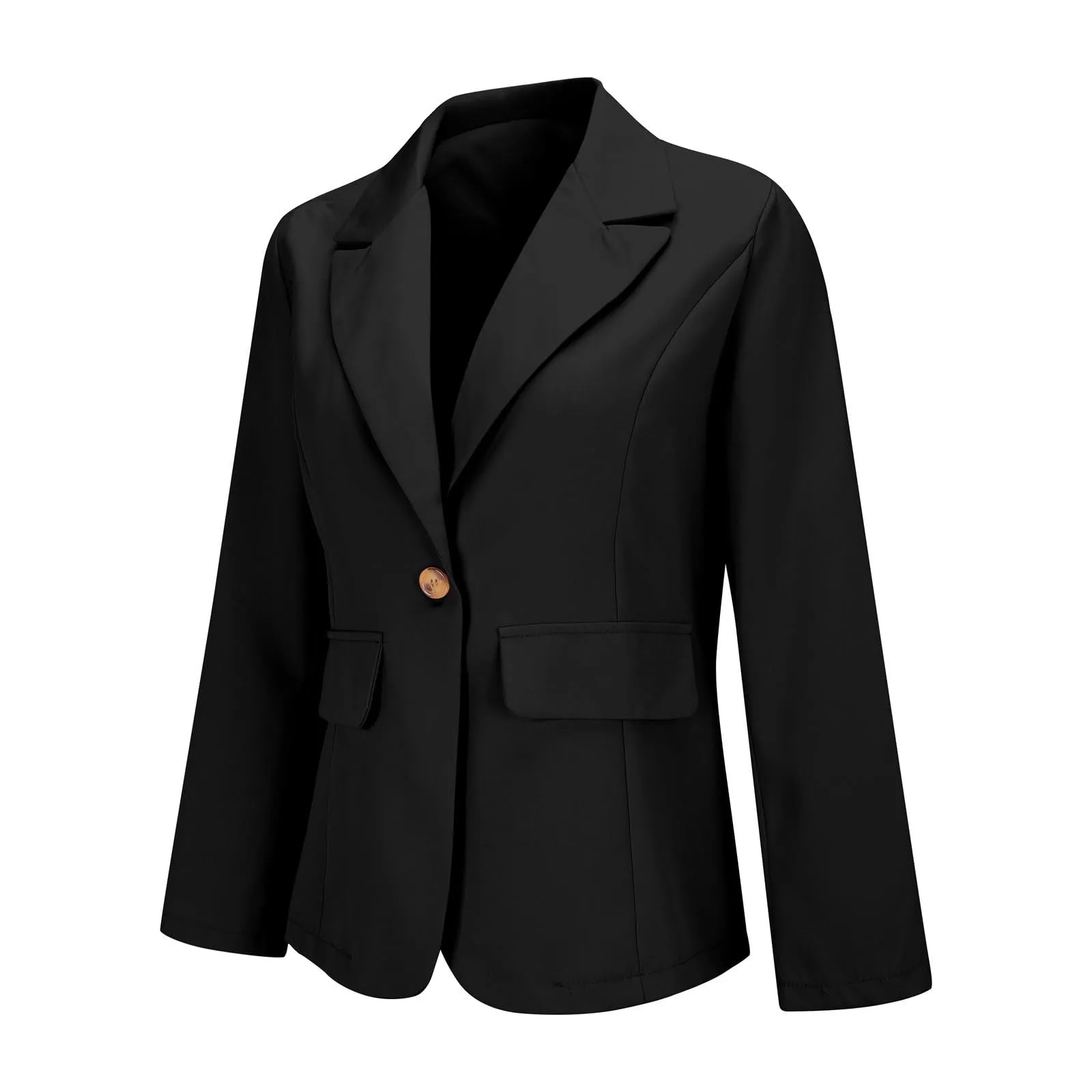 Amazon haul Womens Clothing Womens Work Jacket Blazers for Women 2025 Trendy Business Casual Jackets Long Sleeve Open Front Cardigan Work Suit Fall Fashion Blazer Blazers for Women Black XL