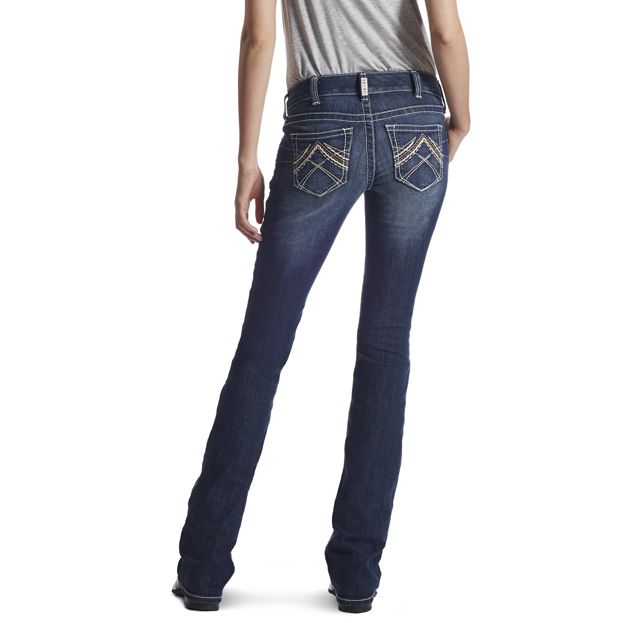 Ariat Style No. 10018351 R.E.A.L. Low Rise Stretch Rosy Whipstitch Boot Cut Jean