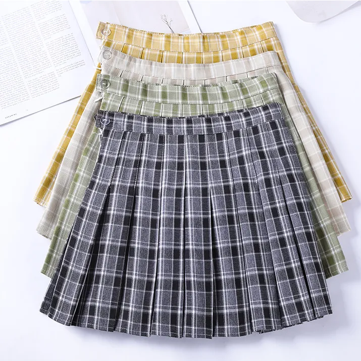 Avocado Pleated Skirt KF9456