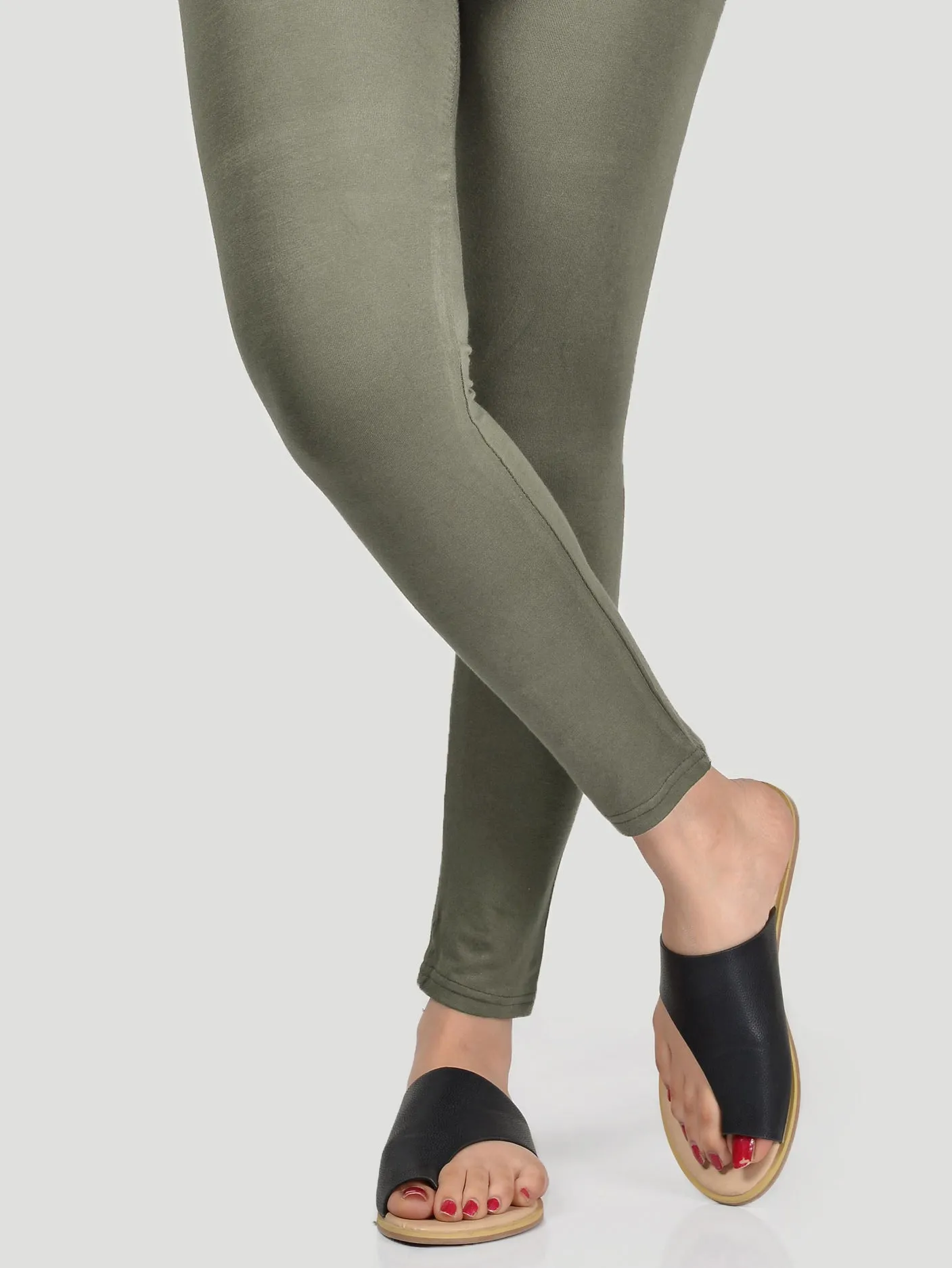 Basic Tights - Olive Green