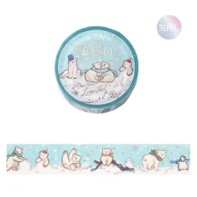 BGM Foil Stamping Winter Limited Edition Masking Tape - Bear