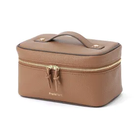 Bicolor Vanity Pouch S Brown