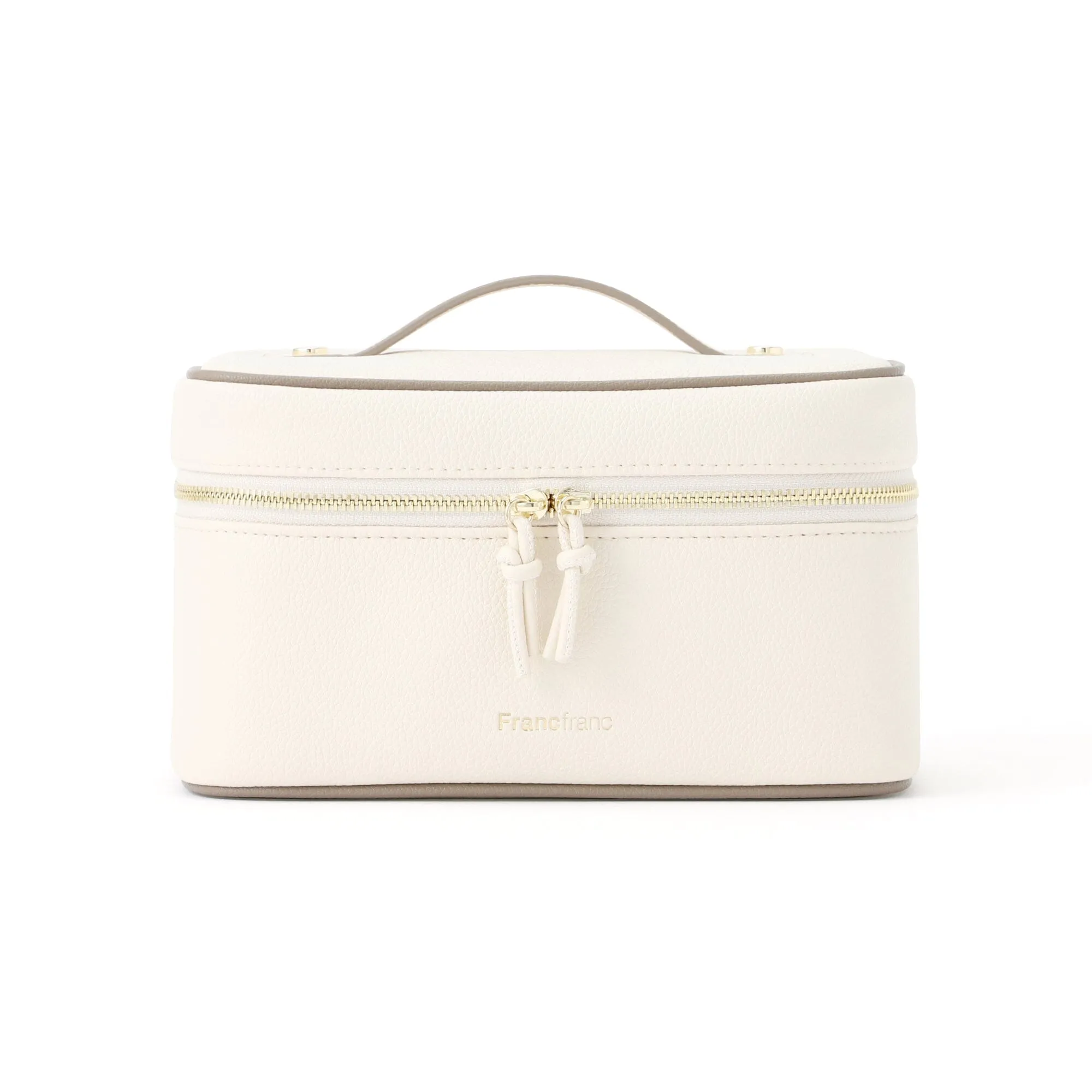 Bicolor Vanity Pouch S Ivory