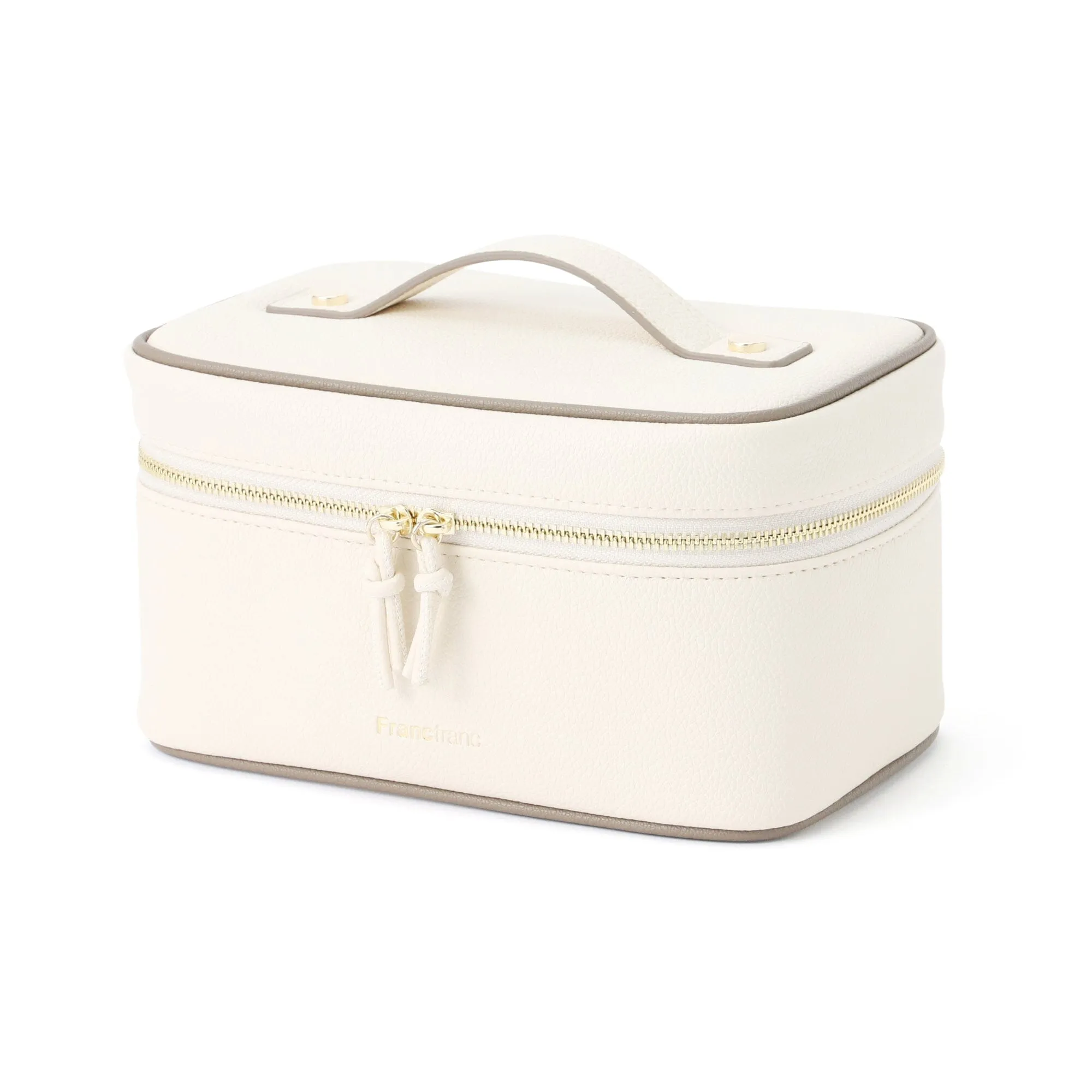 Bicolor Vanity Pouch S Ivory