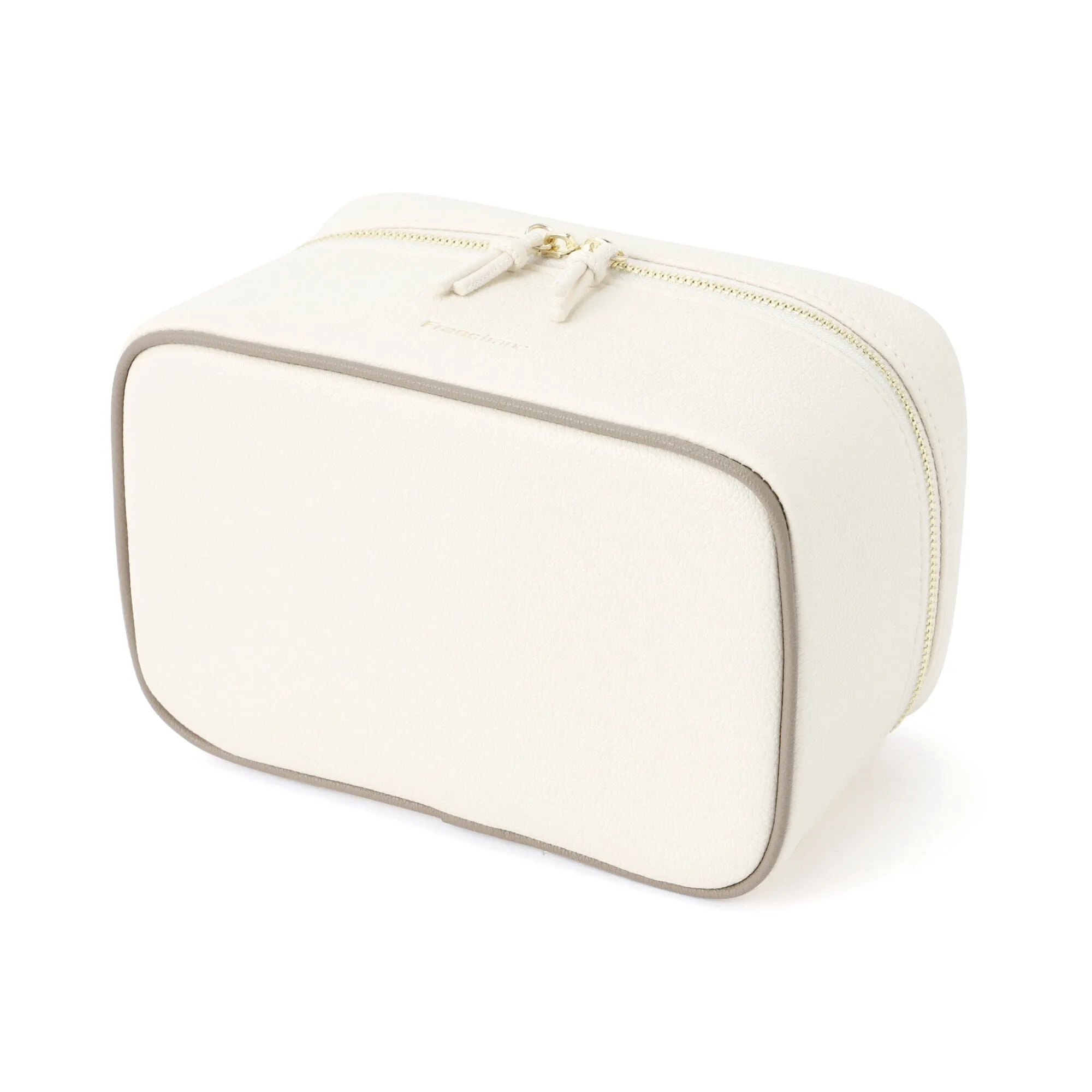 Bicolor Vanity Pouch S Ivory