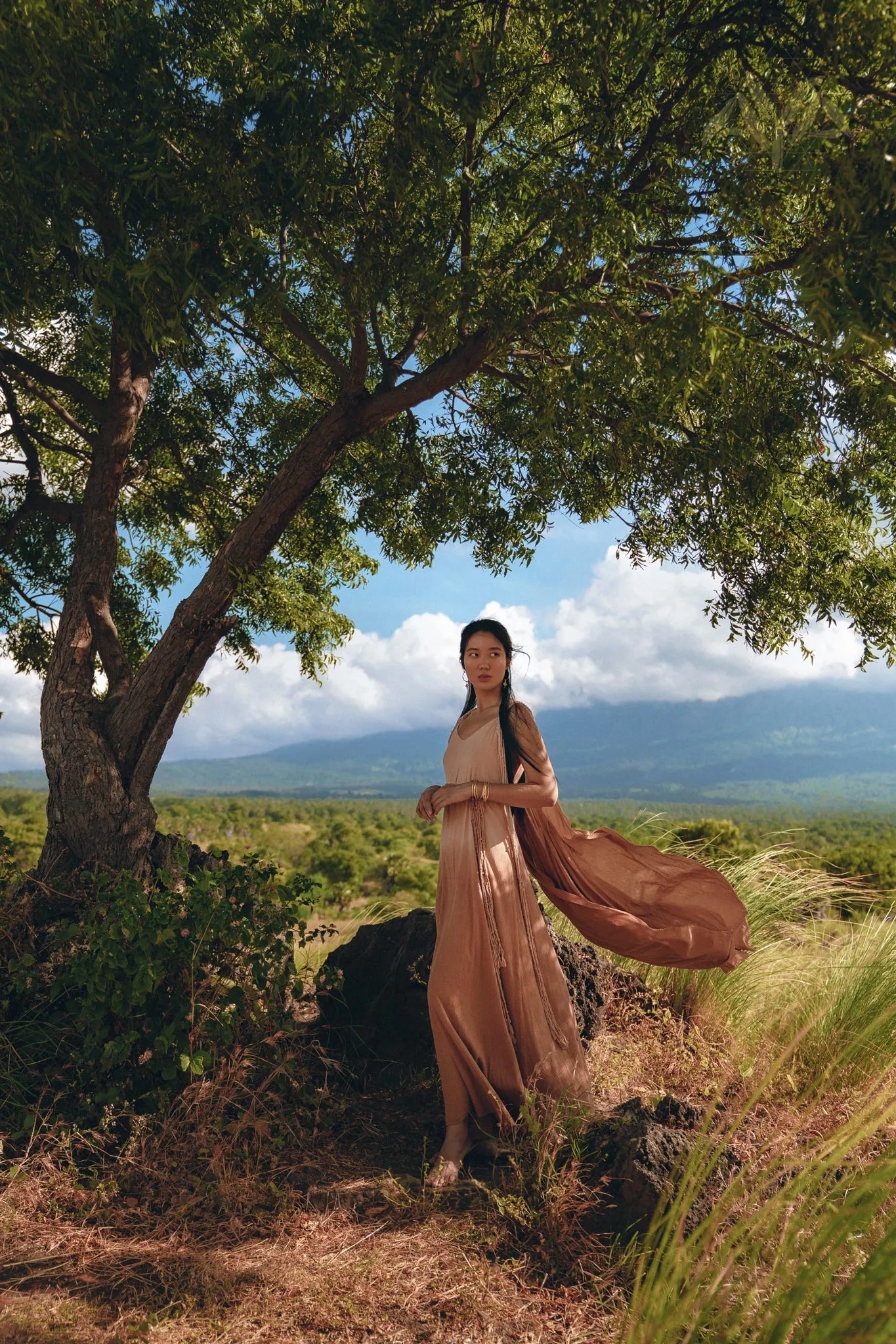 Boho Macrame Bridesmaid Dress • Dusty Pink Multiway Dress • Goddess Dress