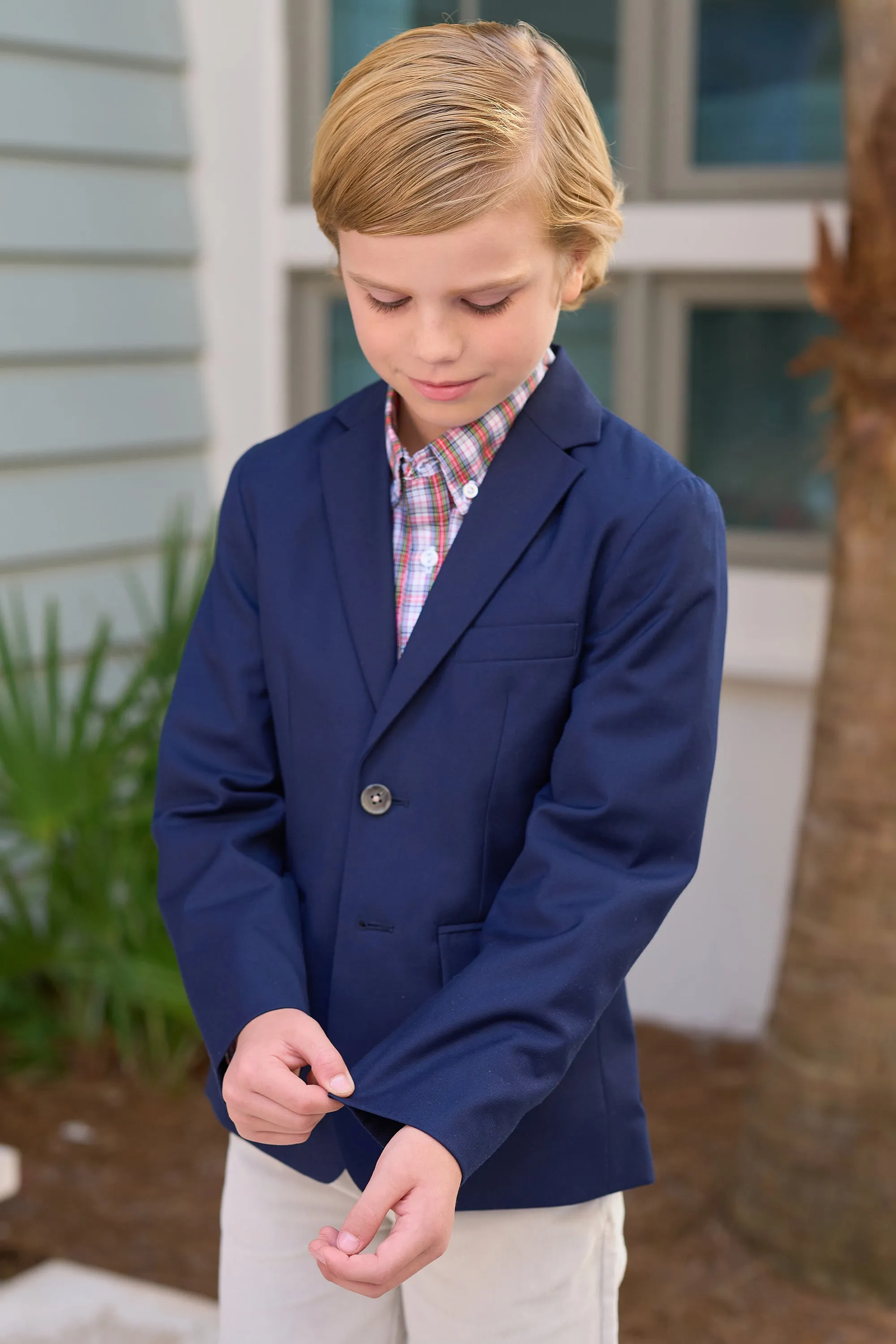 Booker Blazer - Nantucket Navy with Tortoise Shell Buttons