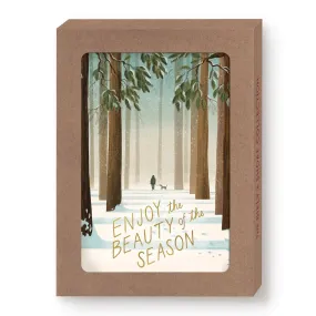 Boxed Holiday Cards - Winter Walk