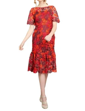 Brigitte Embroidered Midi Dress