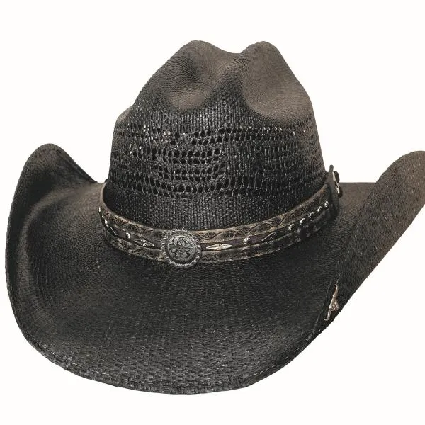 Bullhide Straw Western Hat - Corral Dust in Pecan/Black