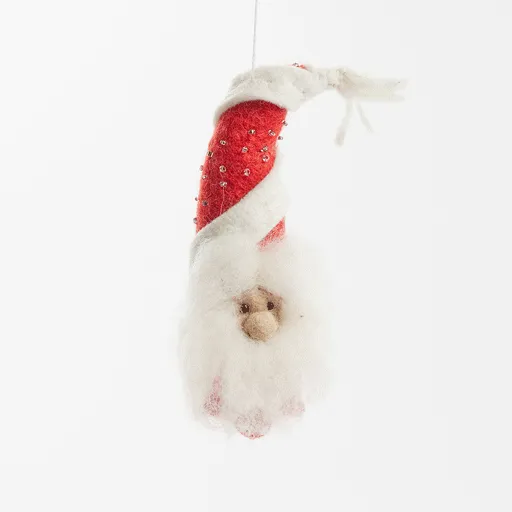 Candy Cane Swirl Tomte Gnome Ornament