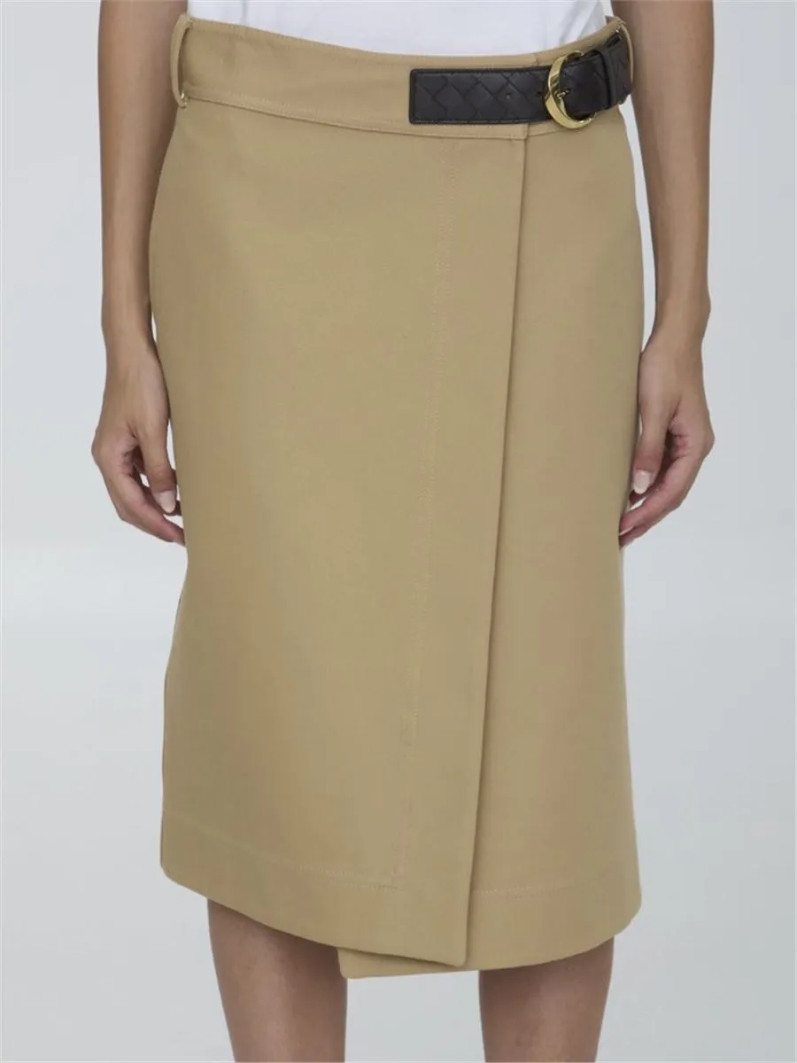 CANVAS MIDI SKIRT