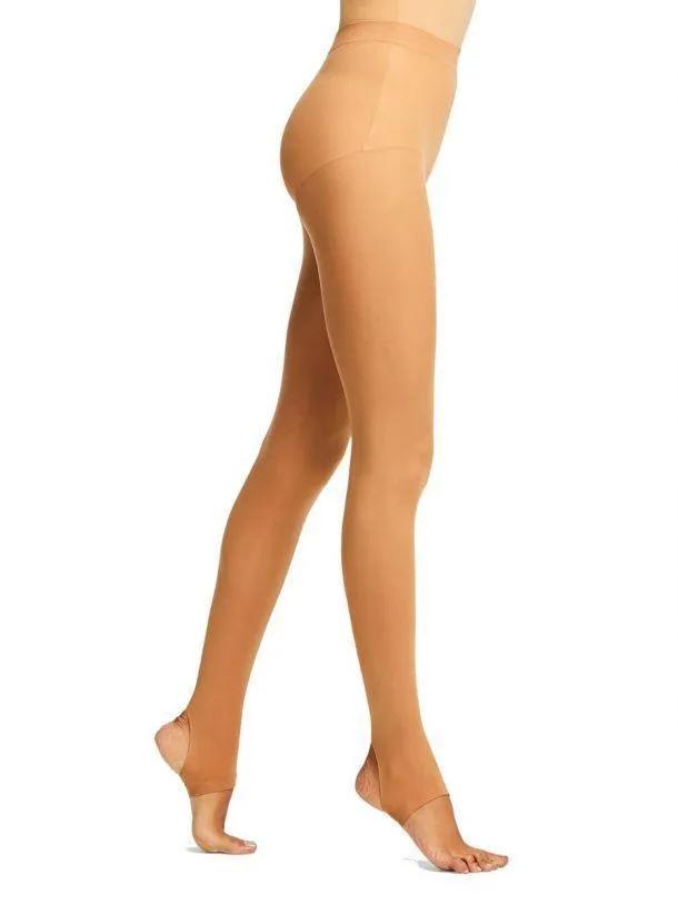 Capezio - Self Knit Waist Stirrup Tights (1961X, 1961C, 1961) - Caramel