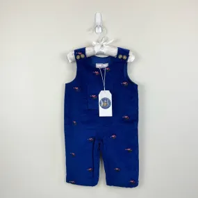 Classic Prep Childrenswear Tucker Overalls Bright Navy with Skier 6-9 Months NWT