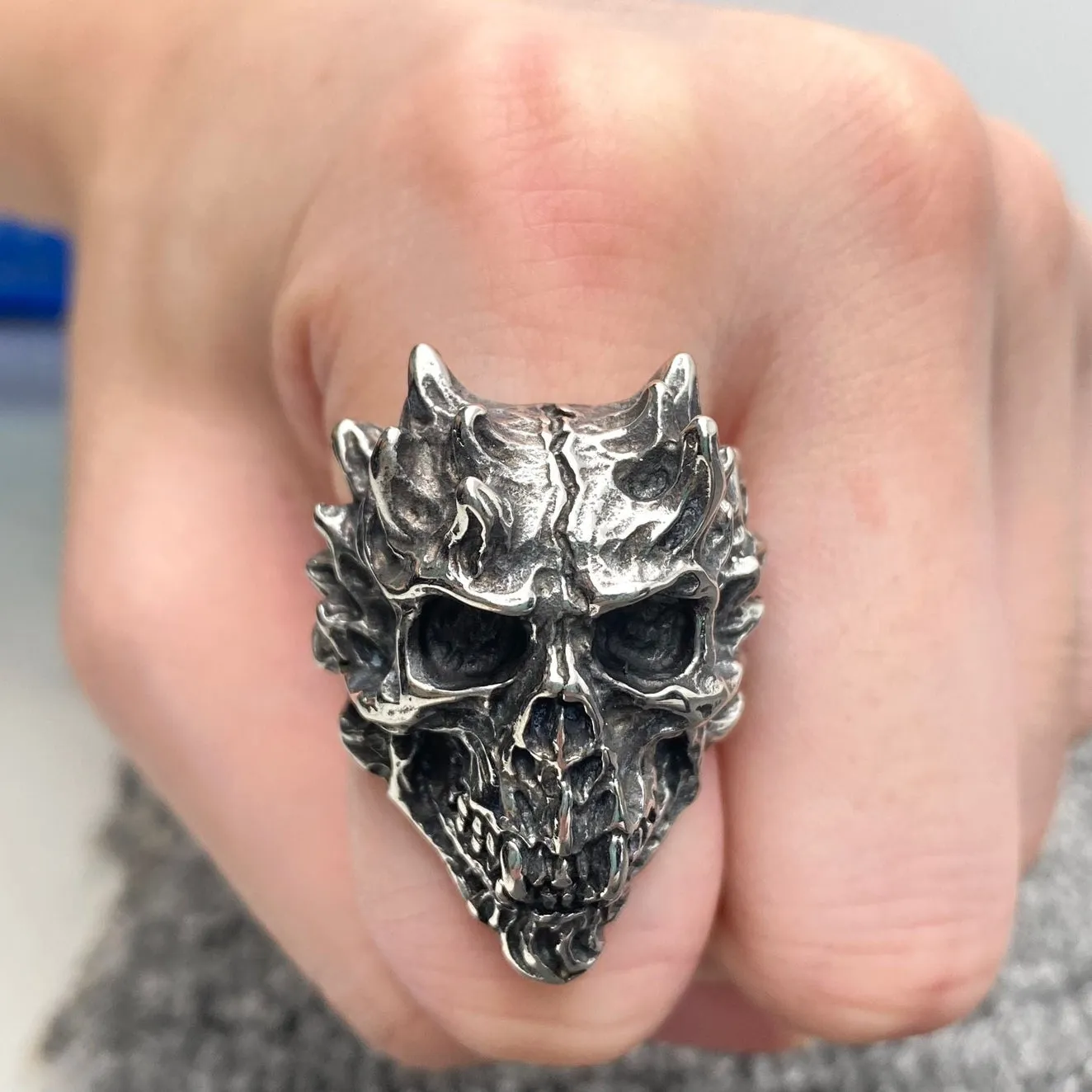 Demon Skull Ring