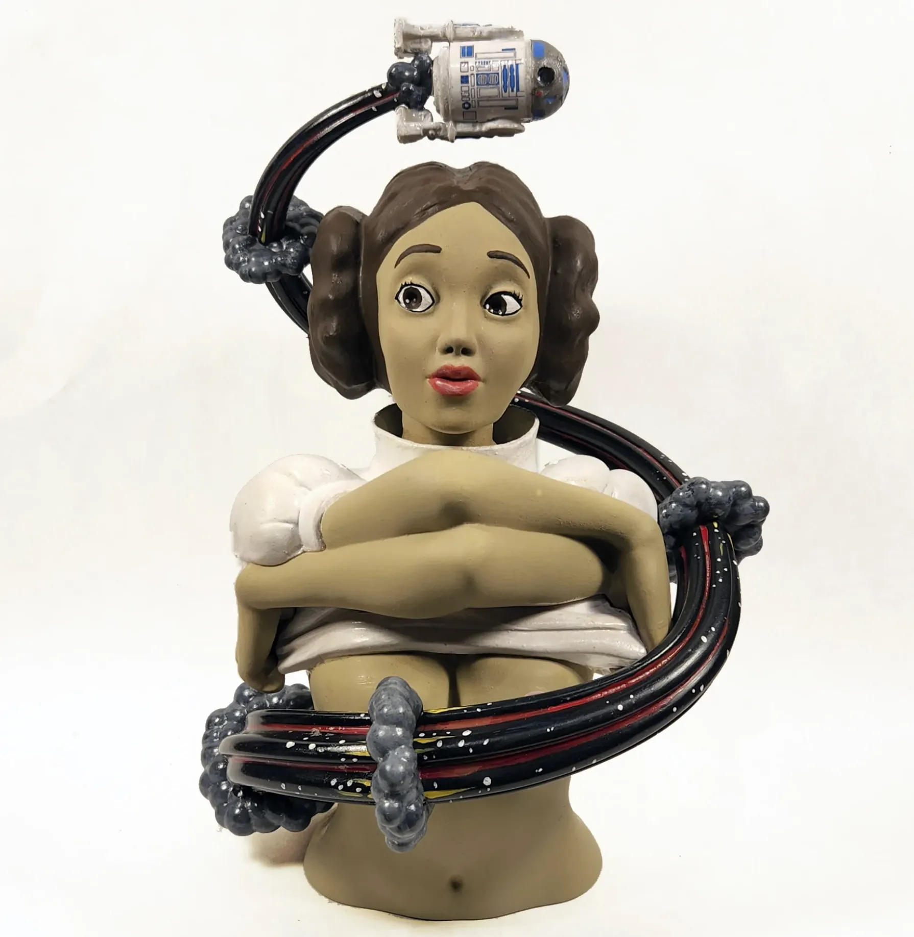 Dirty Leia Custom Vinyl Art Toy by Prime x Strangecat x Forces of Dorkness