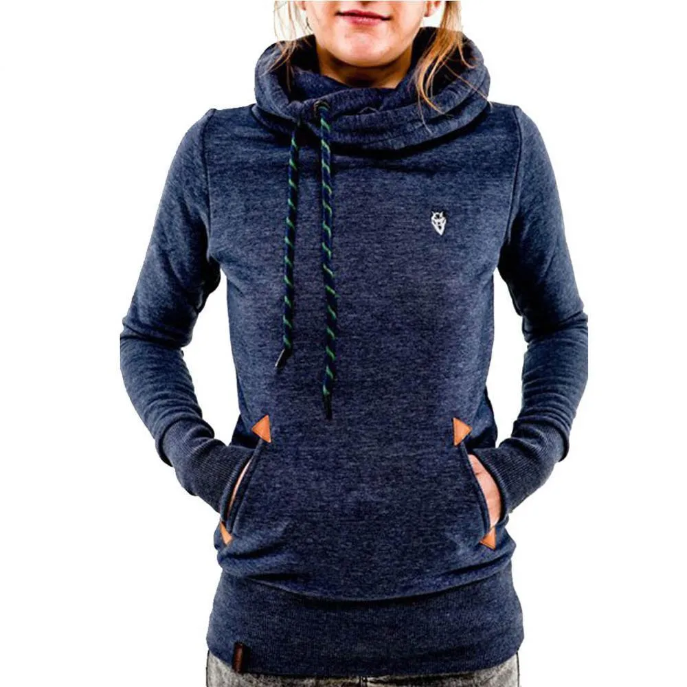 Fashion Fleeces Embroidery Pocket Hoodies