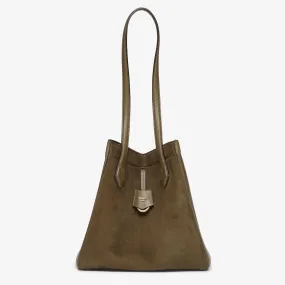 FENDI Origami Medium Handbag in Military Brown