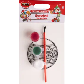 Festive Crafts - Snowball Suncatcher