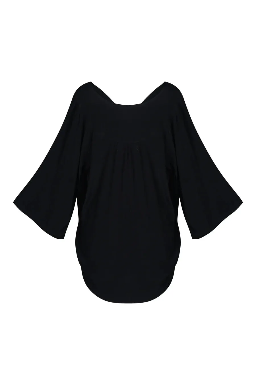 Fiona Black V Neck Blouse