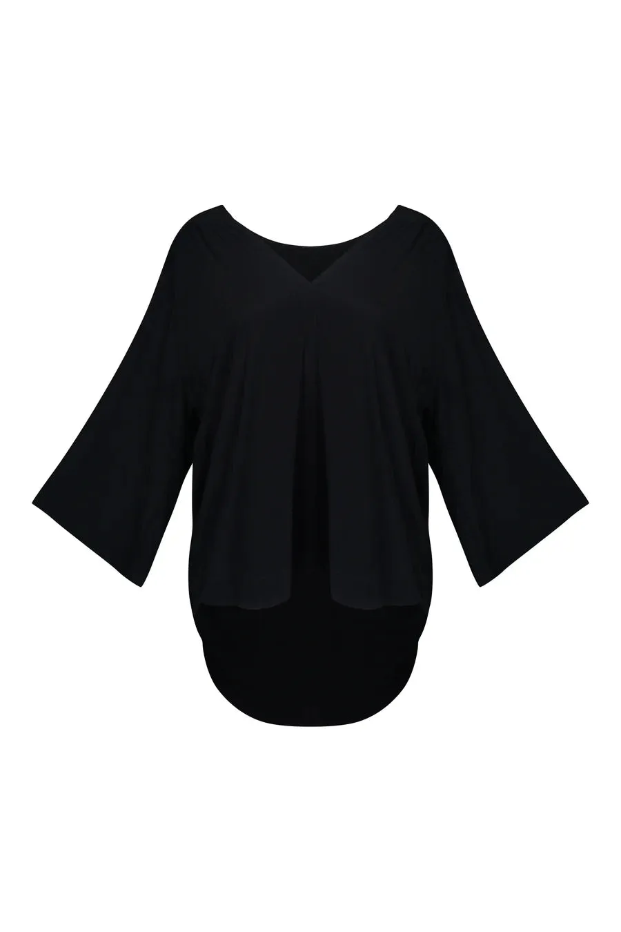 Fiona Black V Neck Blouse