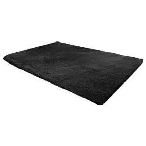 Floor Rugs Large Shaggy 230x200cm - Black