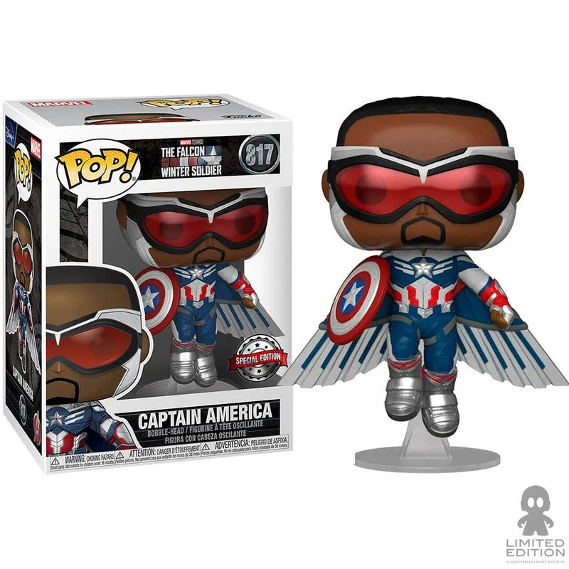 Funko Pop Captain America 817 (Special Edition) Marvel The Falcon And The Winter Soldier