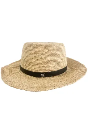 Gaston Raffia Hat By Made In Mada - Natural