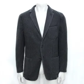 Grey 100% Cashmere Blazer Jacket