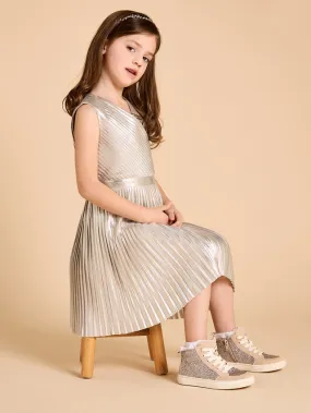 GWD Lola Metallic Pleated Dress