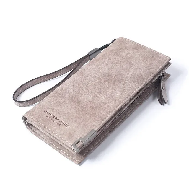 High Capacity Retro Fashion Long Purse