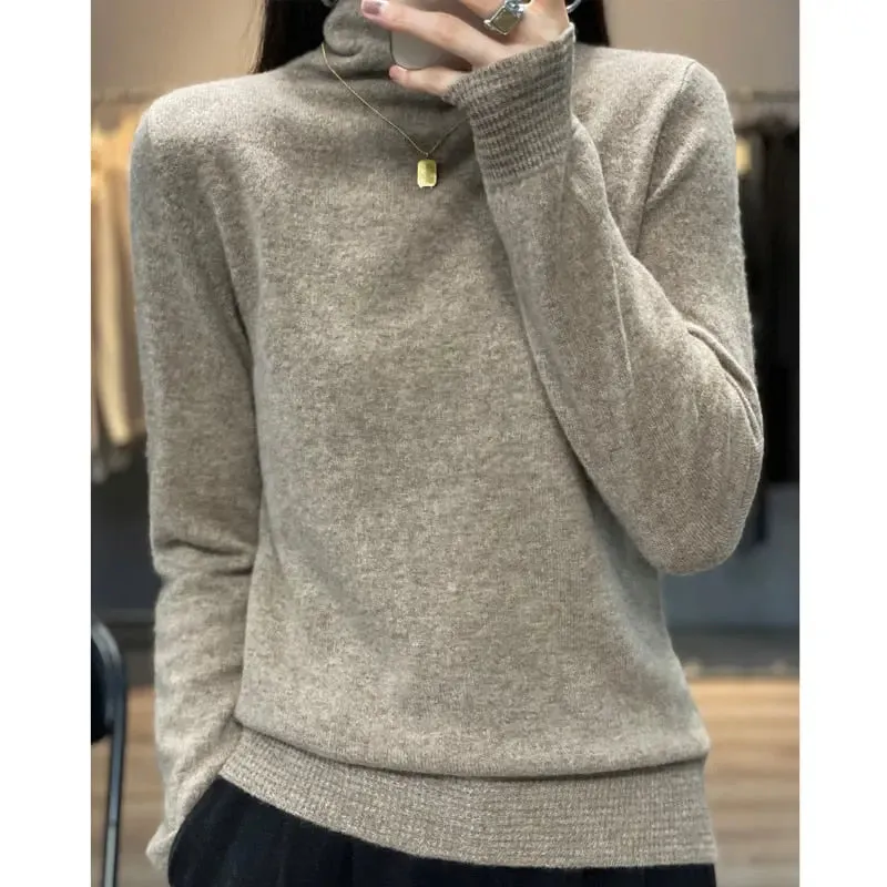 High-Neck Bottoming Shirts women winter clothing