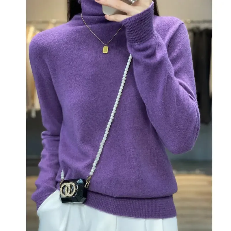 High-Neck Bottoming Shirts women winter clothing