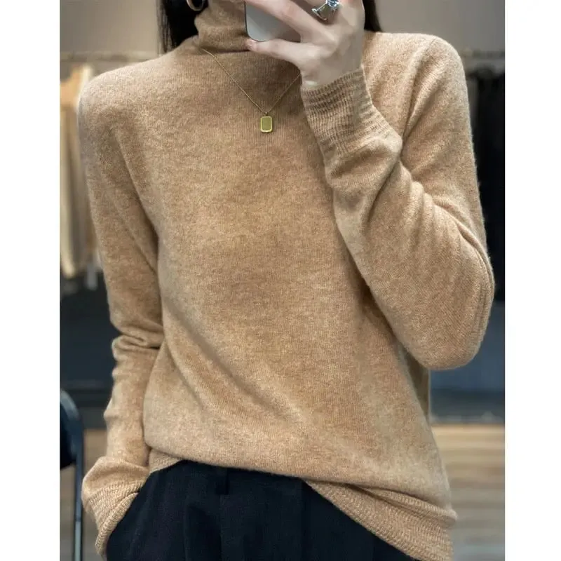 High-Neck Bottoming Shirts women winter clothing