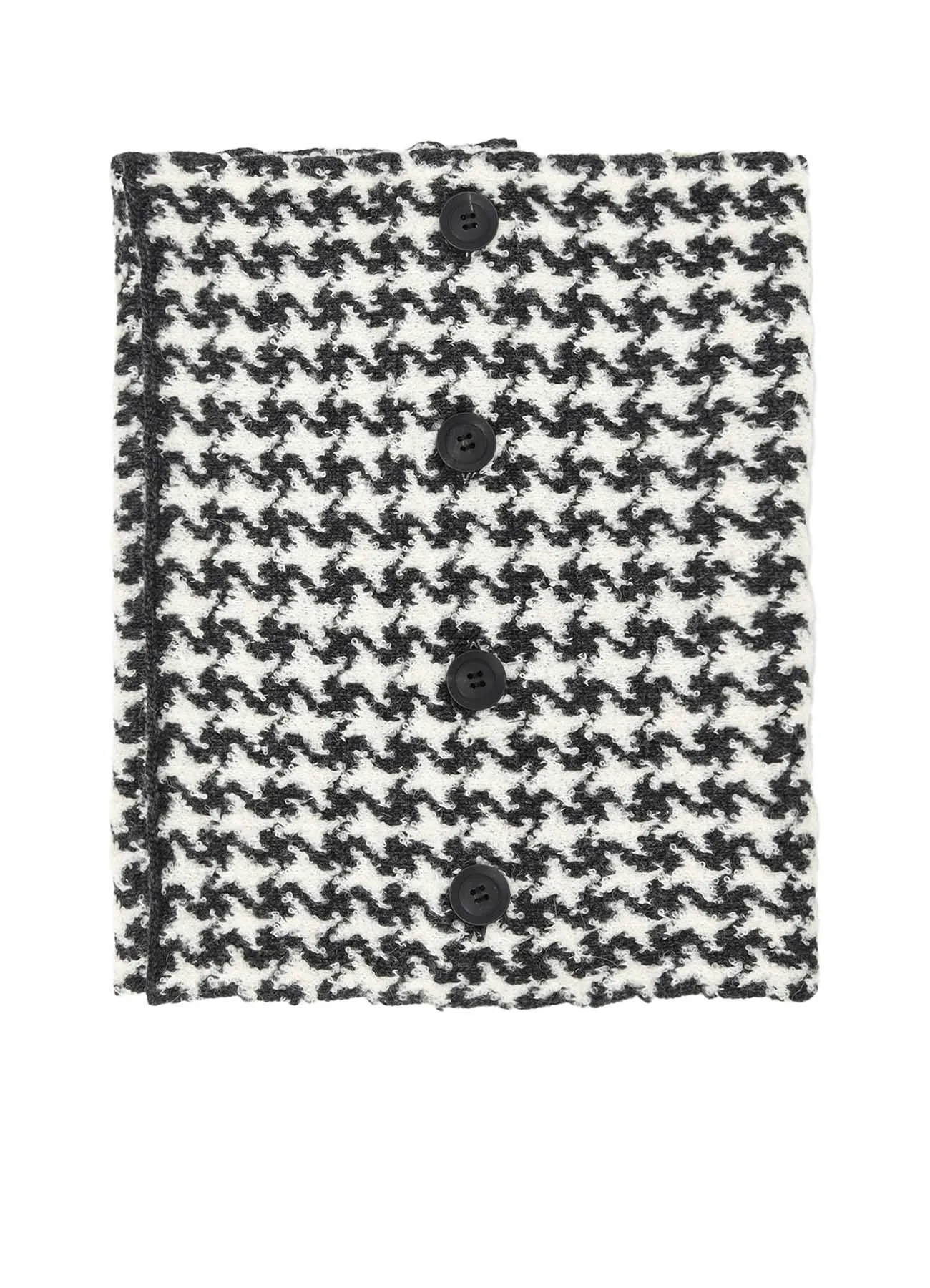 HOUNDSTOOTH L NECK WARMER