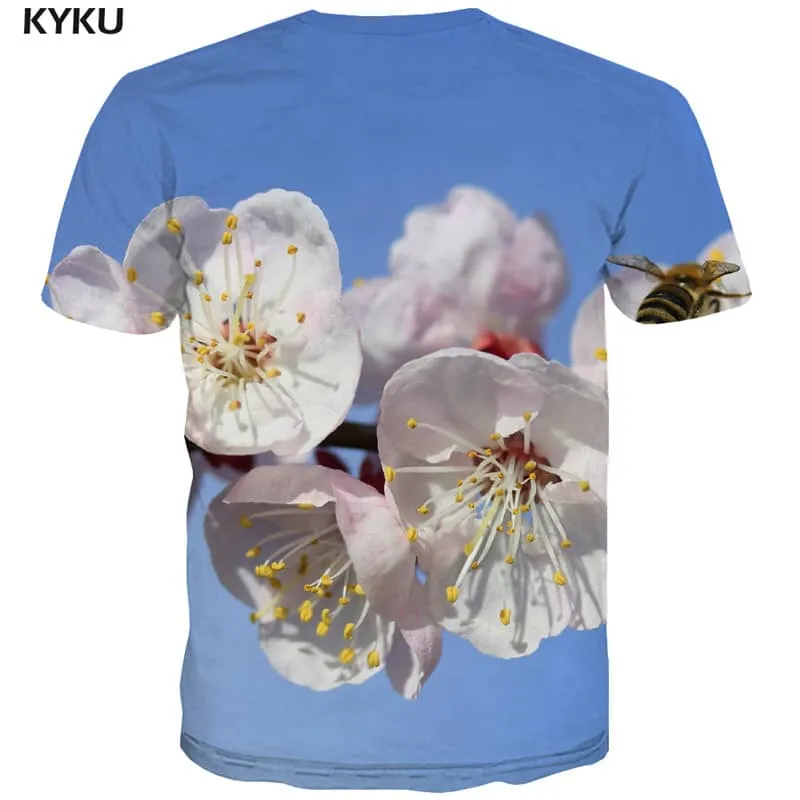 insect tshirt Funny 3D t shirt plant Casual men art costume beautiful