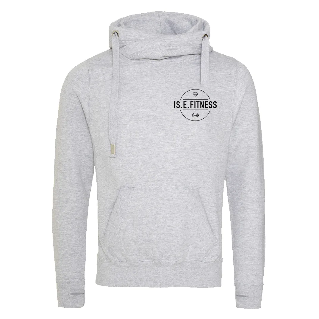 IS.E.FITNESS Cross Over Neck Hoodie