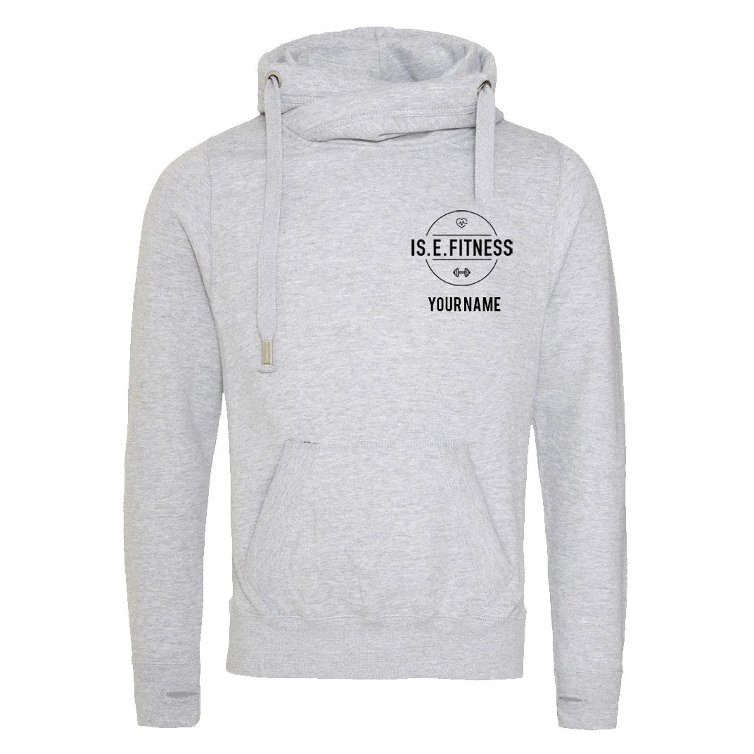 IS.E.FITNESS Cross Over Neck Hoodie