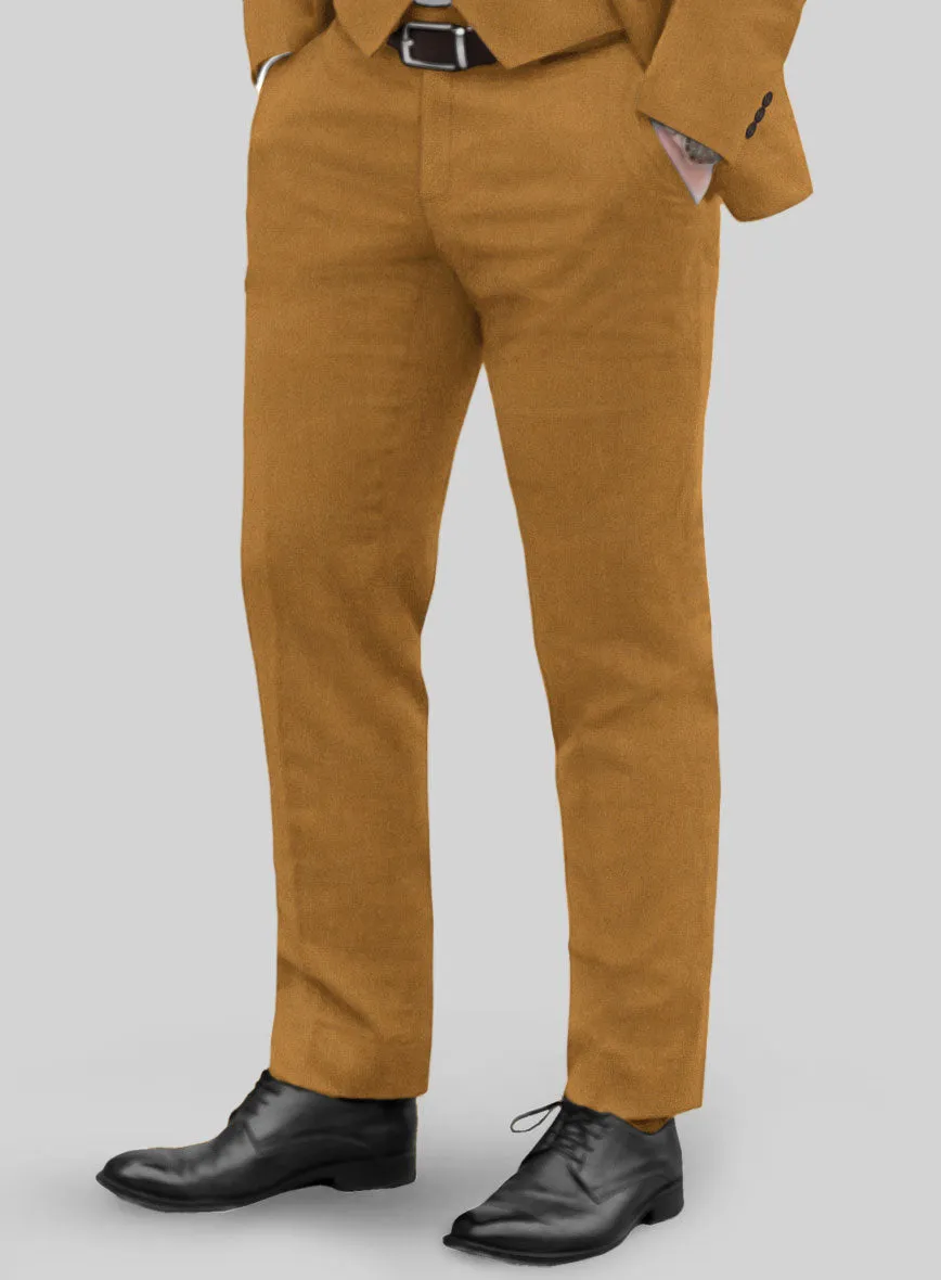 Italian Turna Mustard Flannel Pants