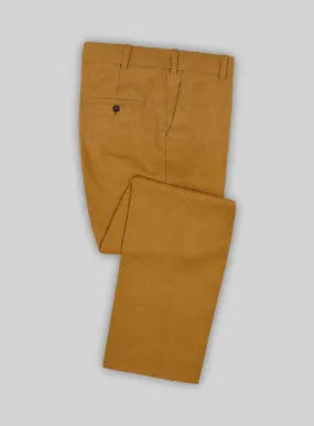 Italian Turna Mustard Flannel Pants