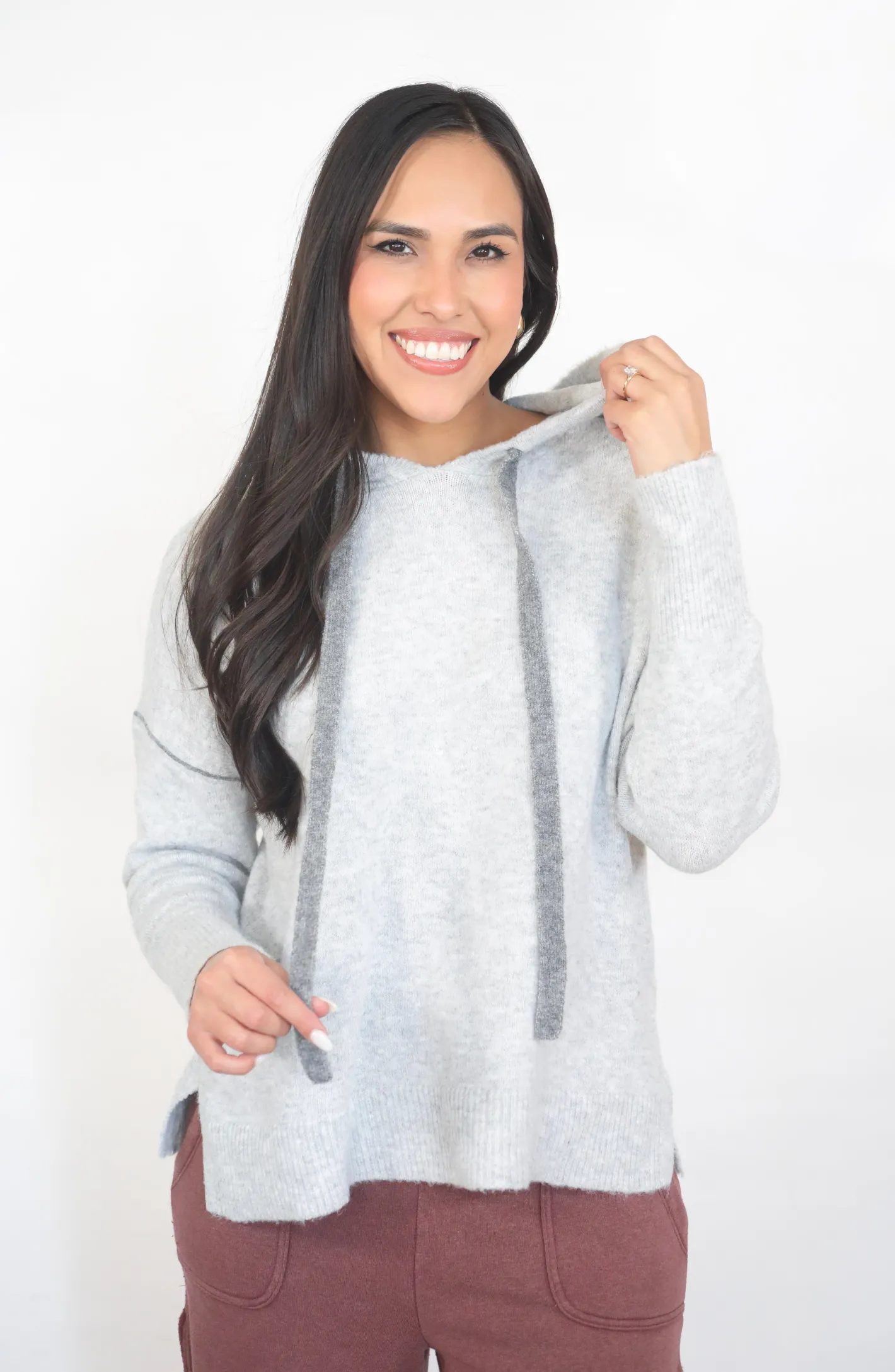 Just Another Day Grey Sweater Hoodie