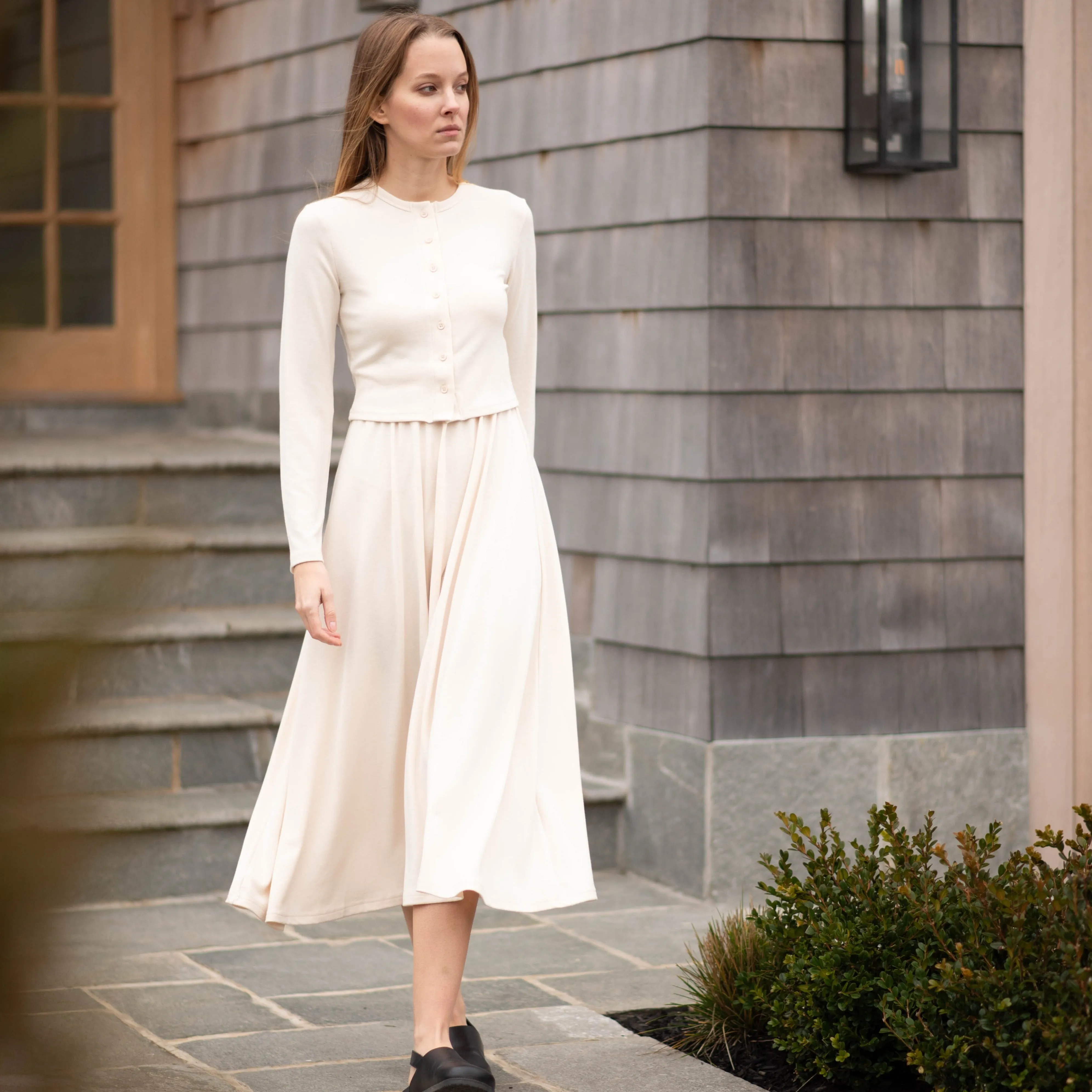 Kate Midi Skirt | Cream [Final Sale]