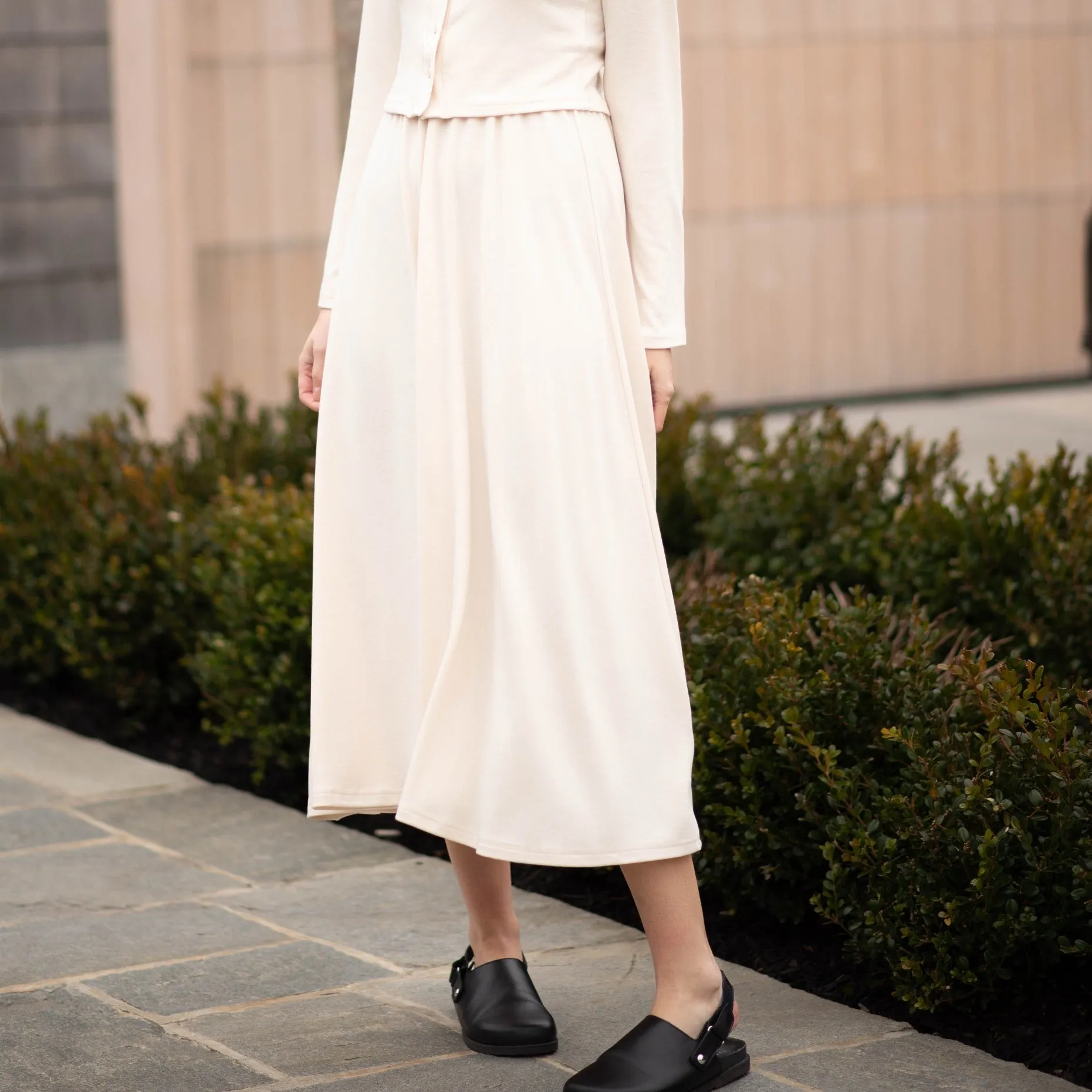 Kate Midi Skirt | Cream [Final Sale]