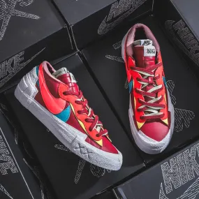 KAWS x Sacai x Nike Blazer Low Red [DM7901-600]