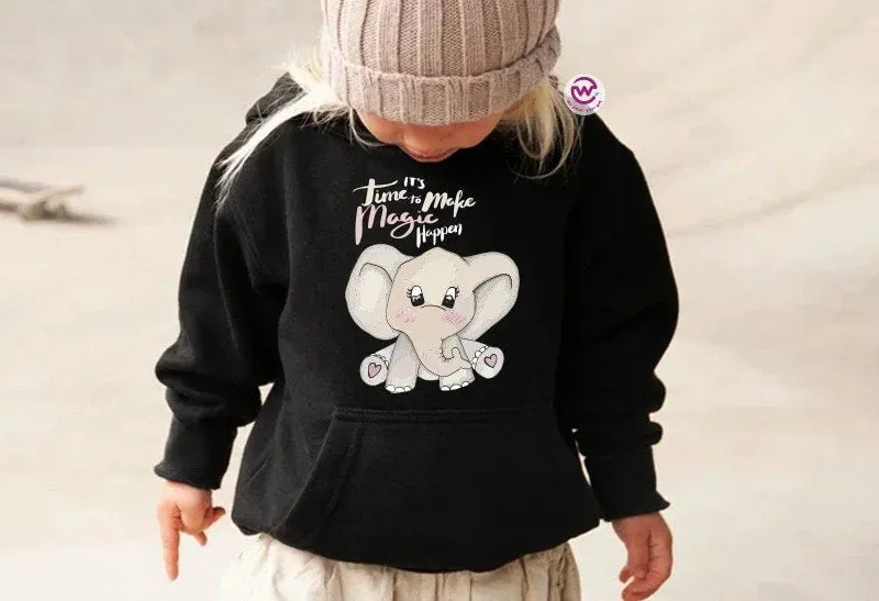 Kids Hoodie-Elephant